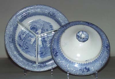 Vegetable Dish with Cover c1865